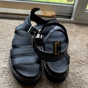 Black Doc Marten Sandals